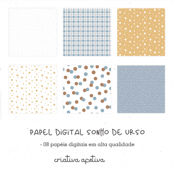 papel digital sonho de urso - Image 2