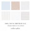 papel digital baby bear blue - Image 2