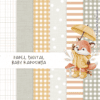 papel digital baby raposinha