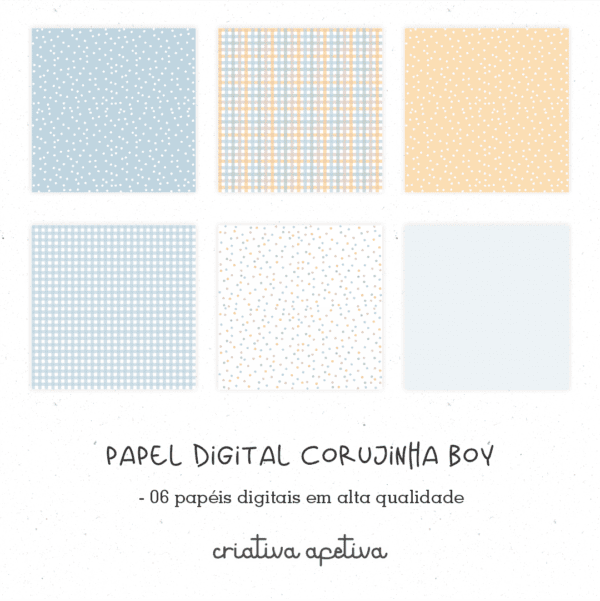 papel digital corujinha boy - Image 2