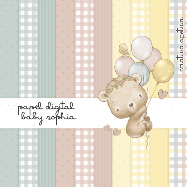 papel digital baby sophia