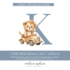 combo monograma leão azul - letra k