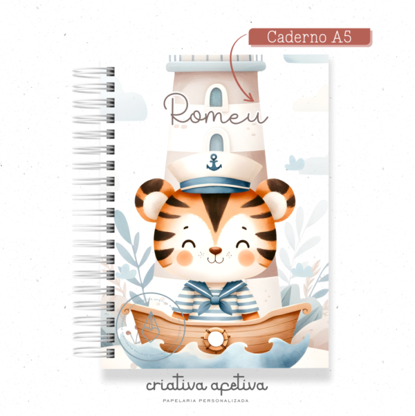 caderno  tigre marinheiro - Image 2