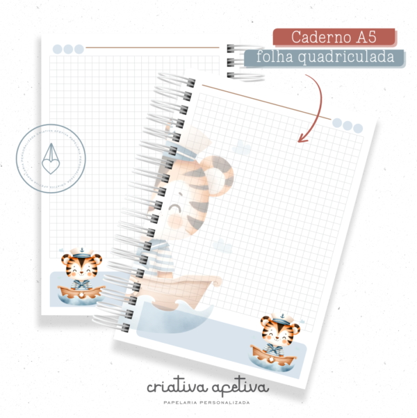 caderno  tigre marinheiro - Image 4