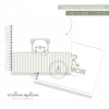 album mesversário ( coleção baby neutro) verde vintage