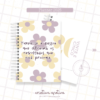 coleção 2025 A5 flower criativa lilas e amarelo