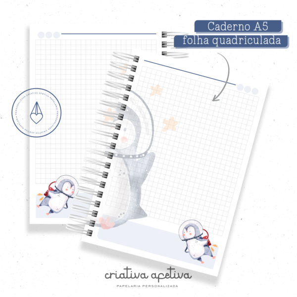 caderno pinguim mergulhador - Image 5