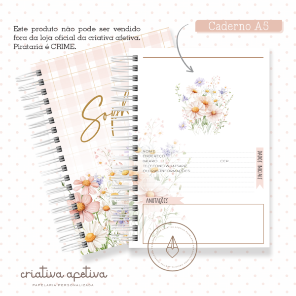 caderno floral sophia - Image 2