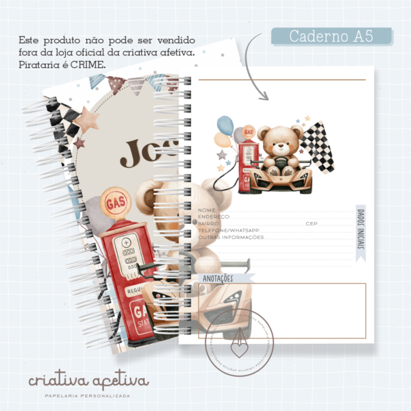 caderno bear car - Image 2