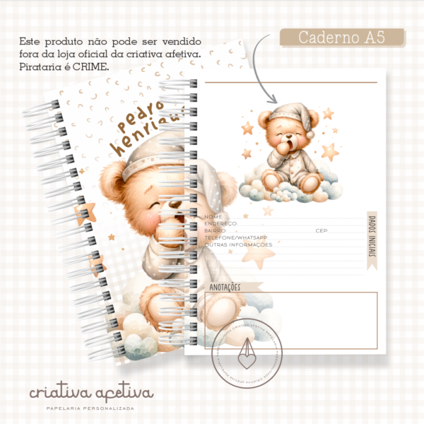 caderno urso soninho - Image 2