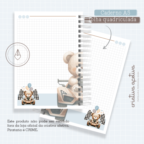 caderno bear car - Image 4