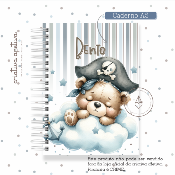 caderno pirata baby