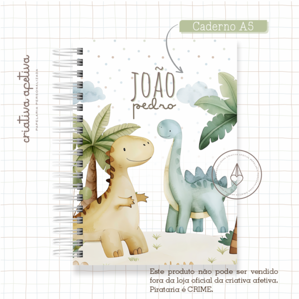 caderno meu dino