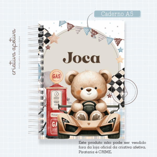 caderno bear car