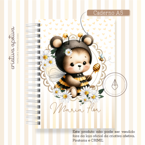 caderno bee bear