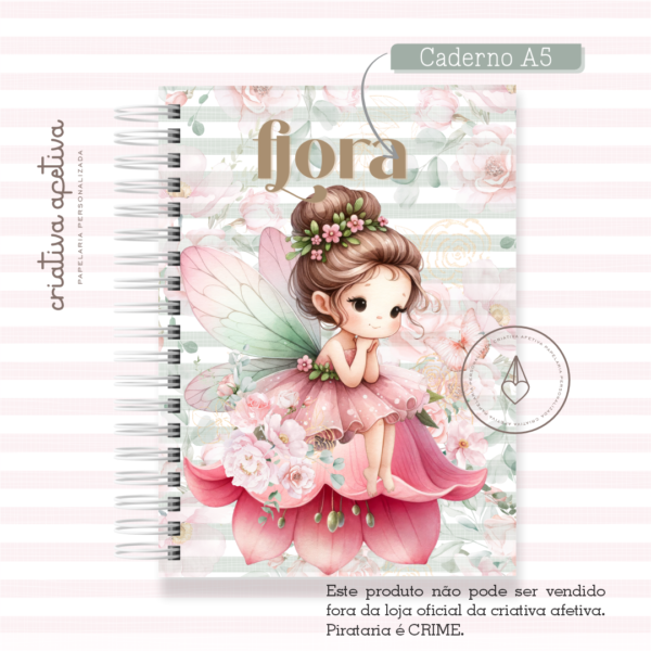 caderno encanto de fada