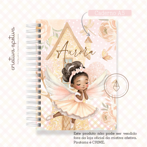 caderno fada aurora