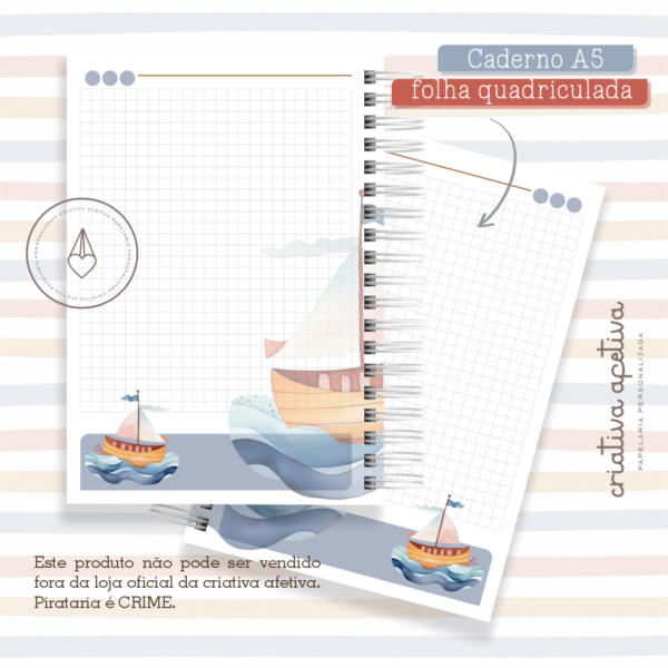 caderno meu barquinho - Image 4