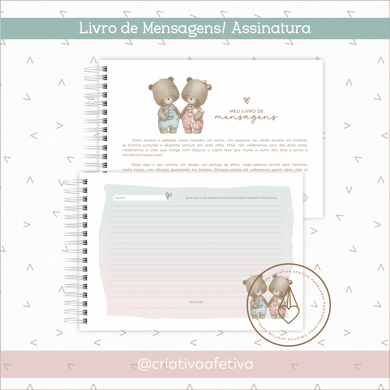 coleção mensagens afetivas chá revelação - Imagem 4