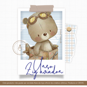 combo urso zig aviador