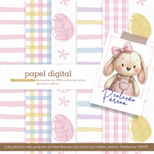 papel páscoa criativa rosa