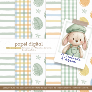 papel páscoa criativa verde