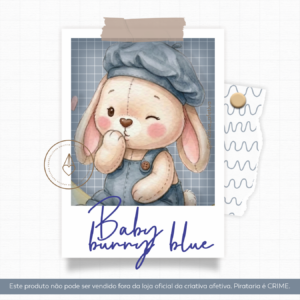 combo baby bunny blue