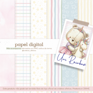 papel digital uni rainbow