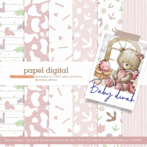 papel digital baby dinah