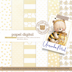papel digital ursa melina