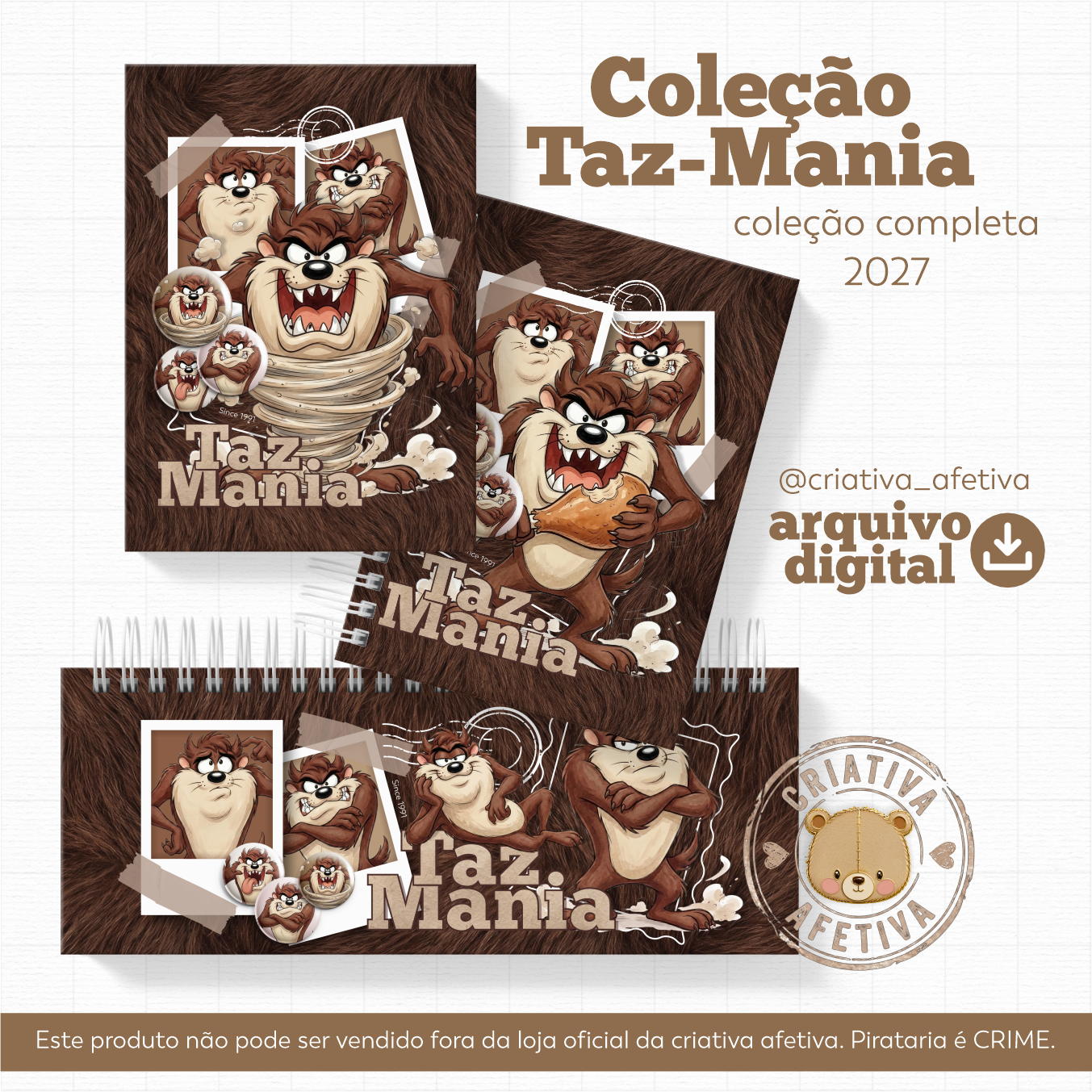 coleção completa taz-mania