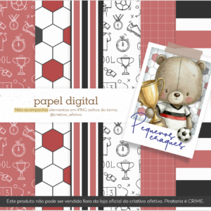 papel digital pequenos craques vermelho, preto e branco