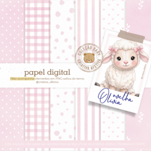 papel digital ovelha olívia