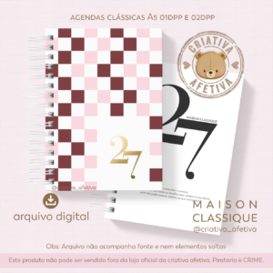 agenda A5 - maison classique 2027