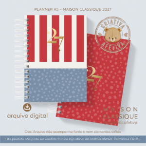 planner A5 - maison classique 2027