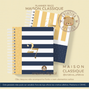 planner 18x22 - maison classique 2027