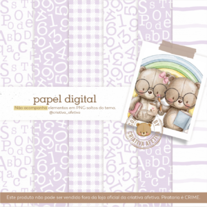 papel digital professores lilás
